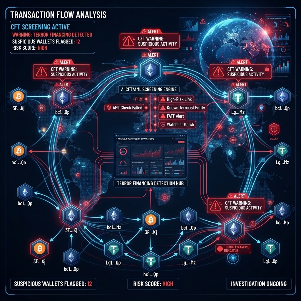 Terror Financing on the Blockchain: Detection and Prevention