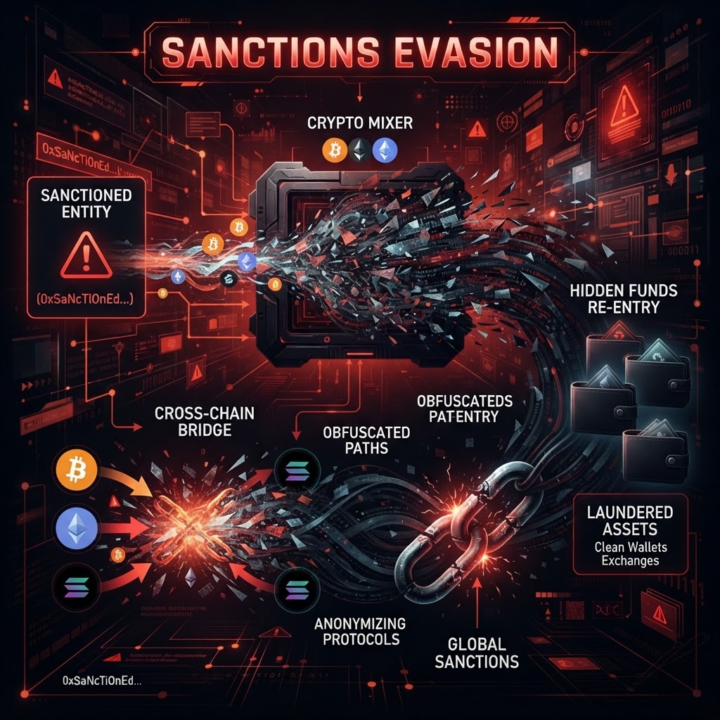 Sanctions Evasion on the Blockchain: How Bad Actors Hide
