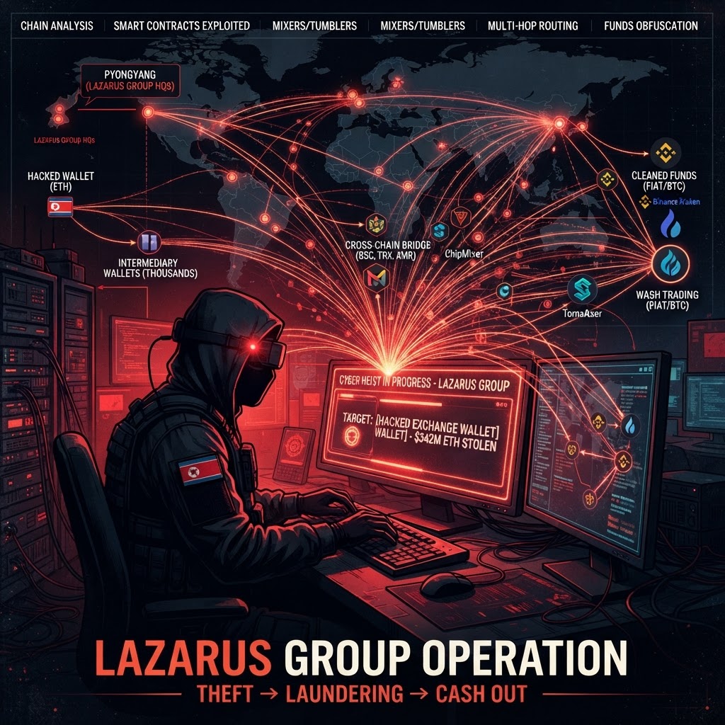 North Korean Crypto Heists: Tracing Lazarus Group Activity