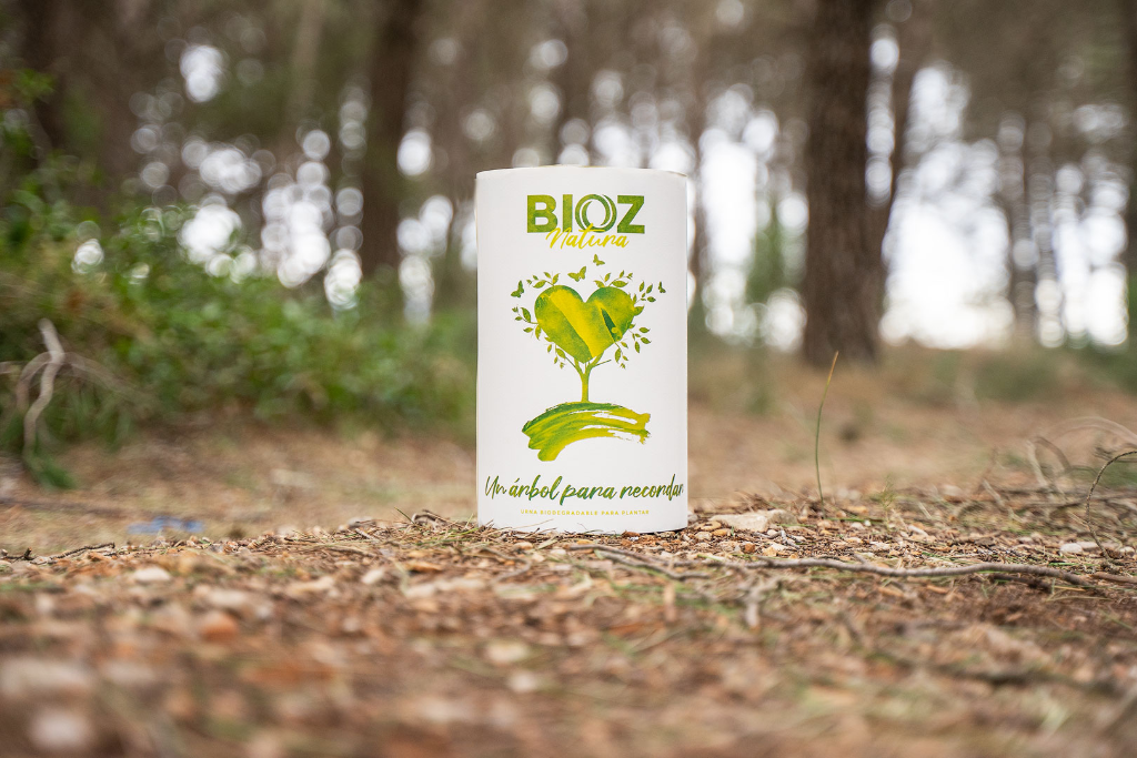 Urna biodegradável Bioz Natura para plantar