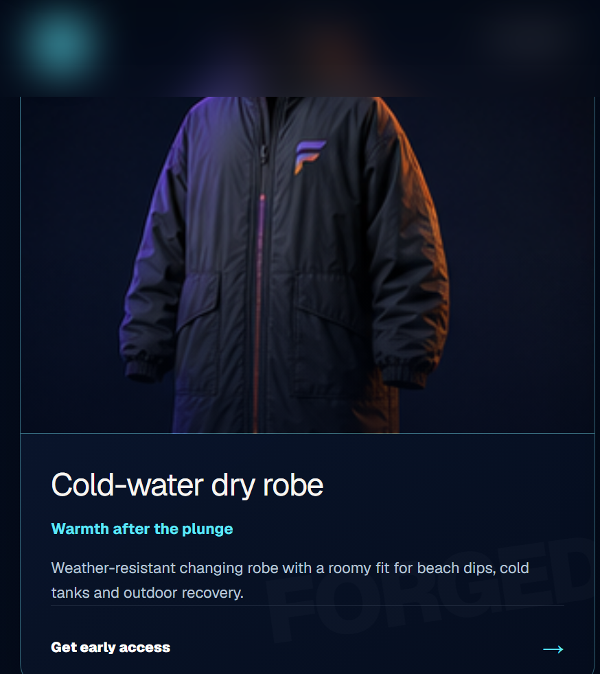 Cold-water dry robe
