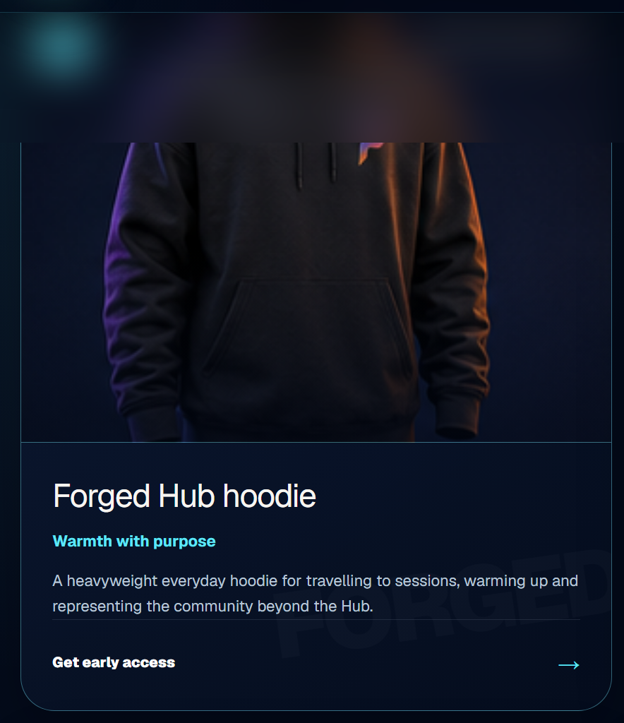Forged Hub hoodie