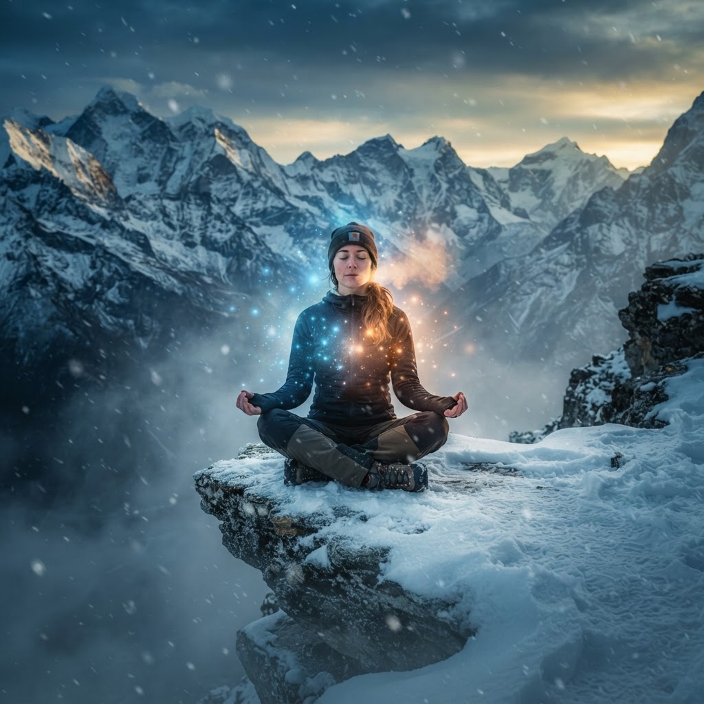 Breathing safely in a cold mountain setting