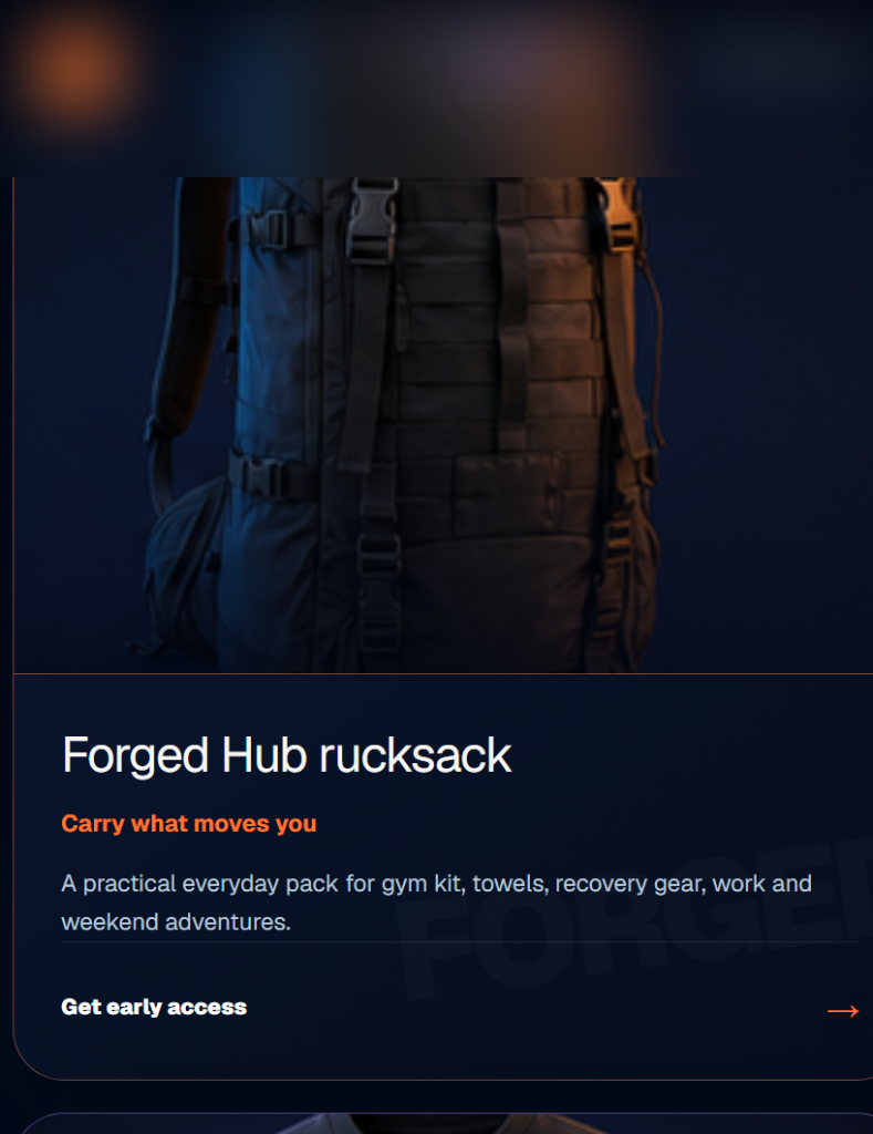 Forged Hub rucksack