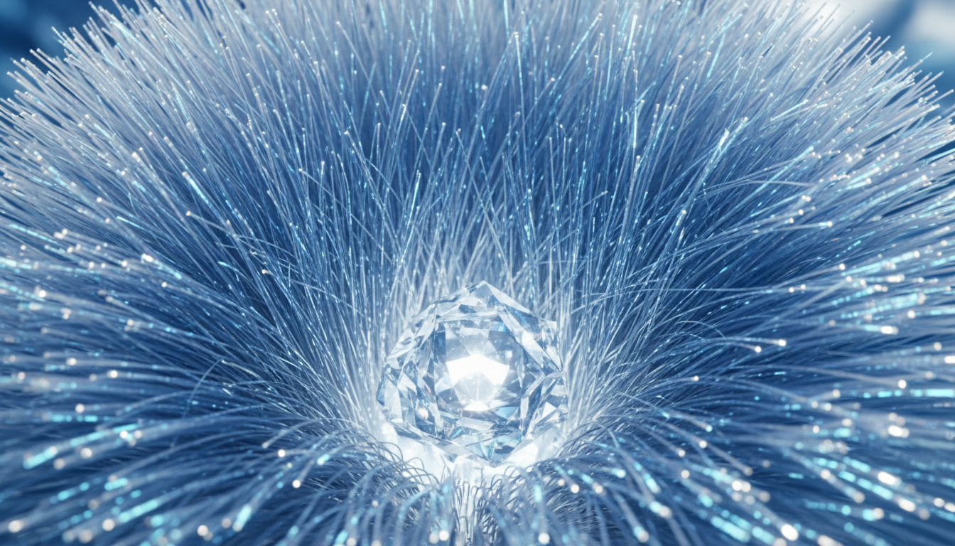 Converging fiber-optic data threads
