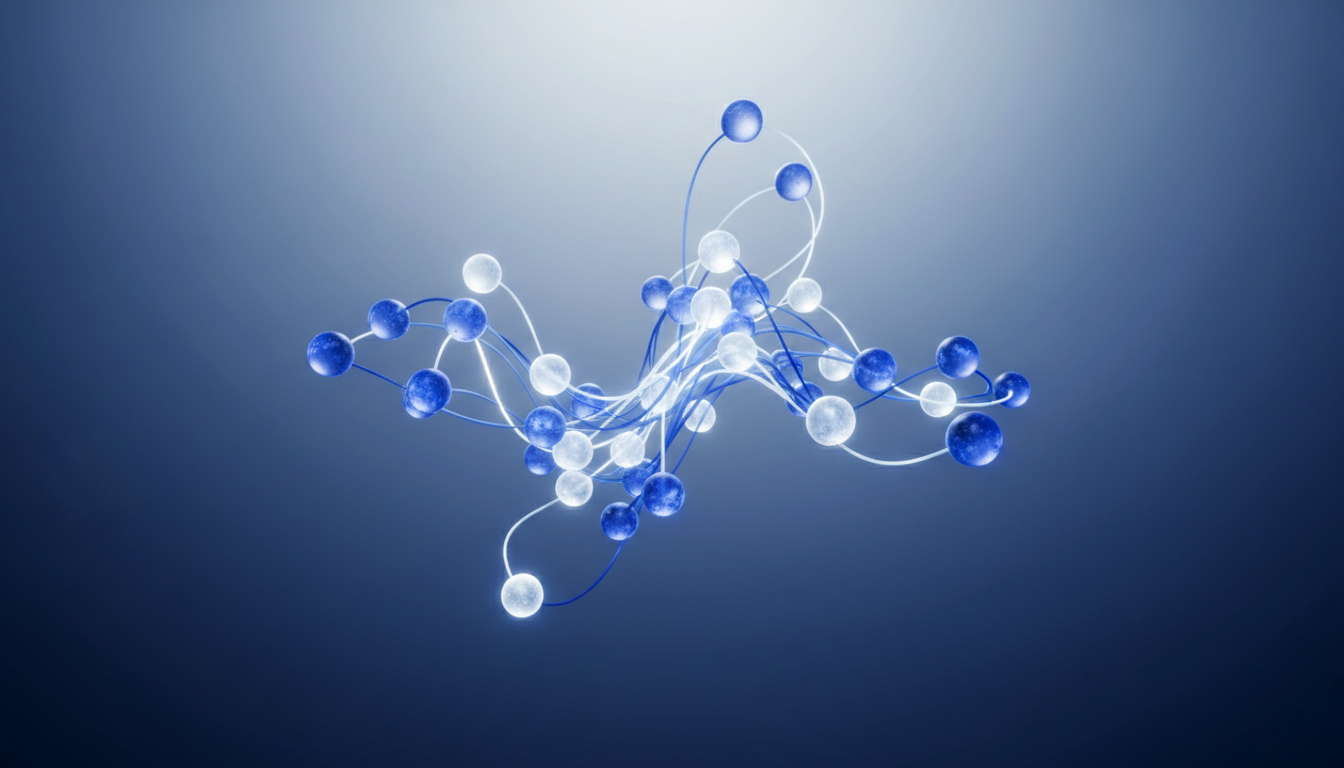 Connected luminous data nodes