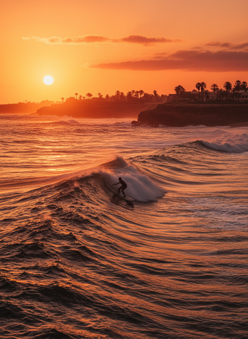 Surfer at Tamraght