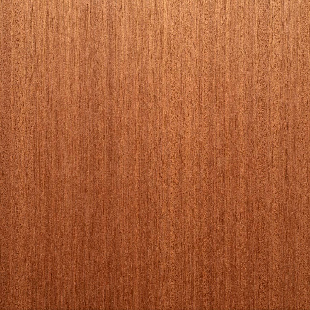 Close-up of mahogany wood grain