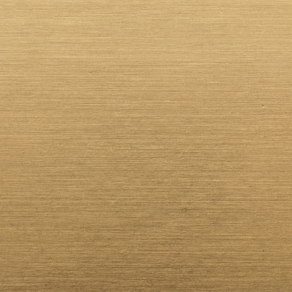 Close-up of brushed brass