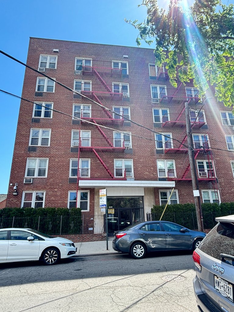 Building entrance at 40-11 72nd St, Queens NY