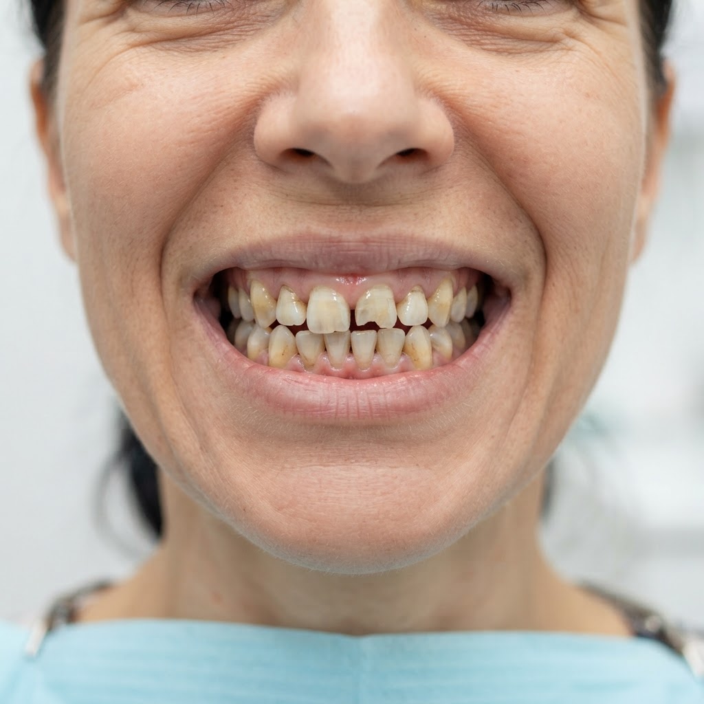 Before Porcelain Veneers