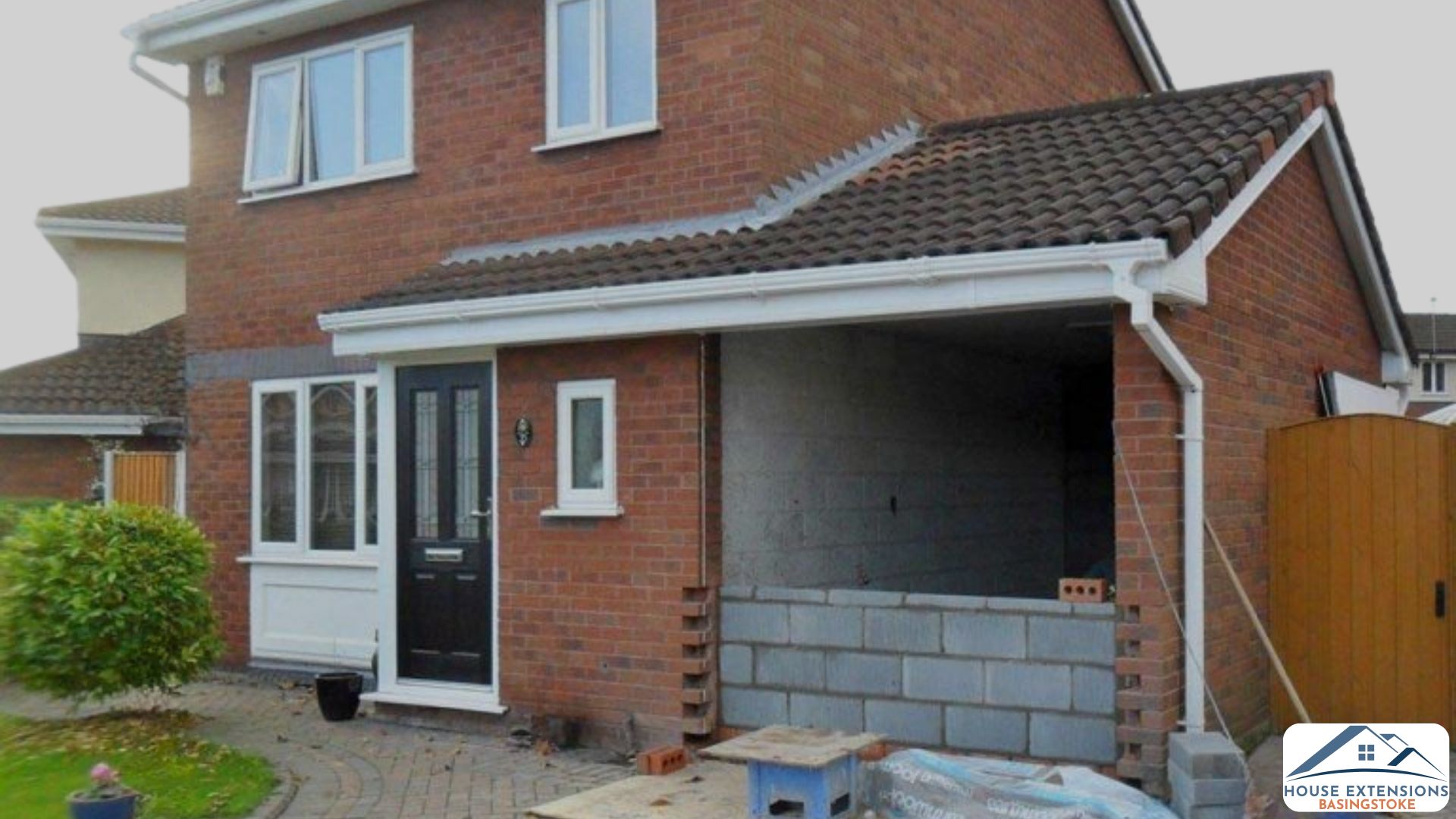Garage to home office in Bramley, Hampshire