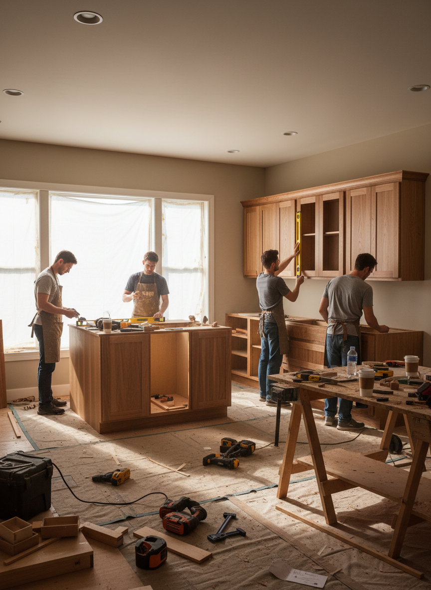 K&K Remodeling team at work