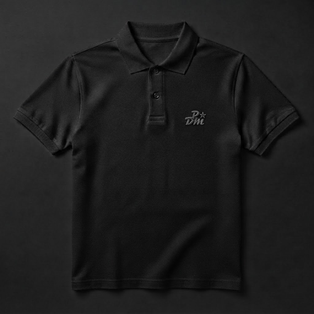 PDM Polo — Jet Black