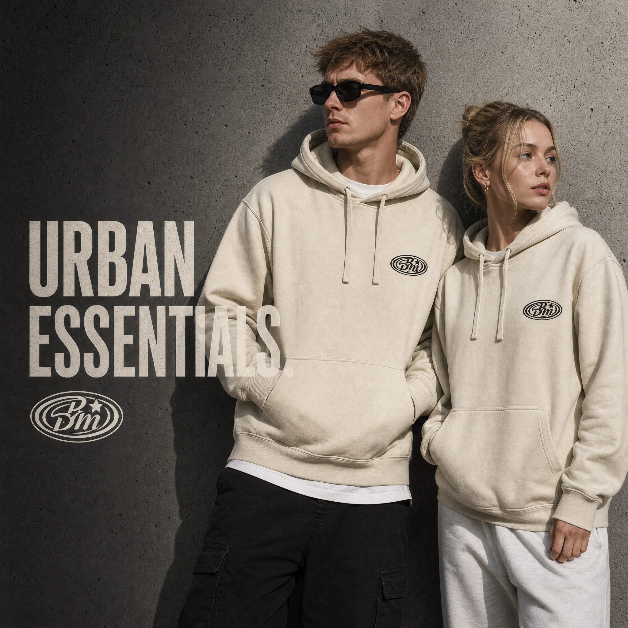 Urban Essentials — Cream Hoodie