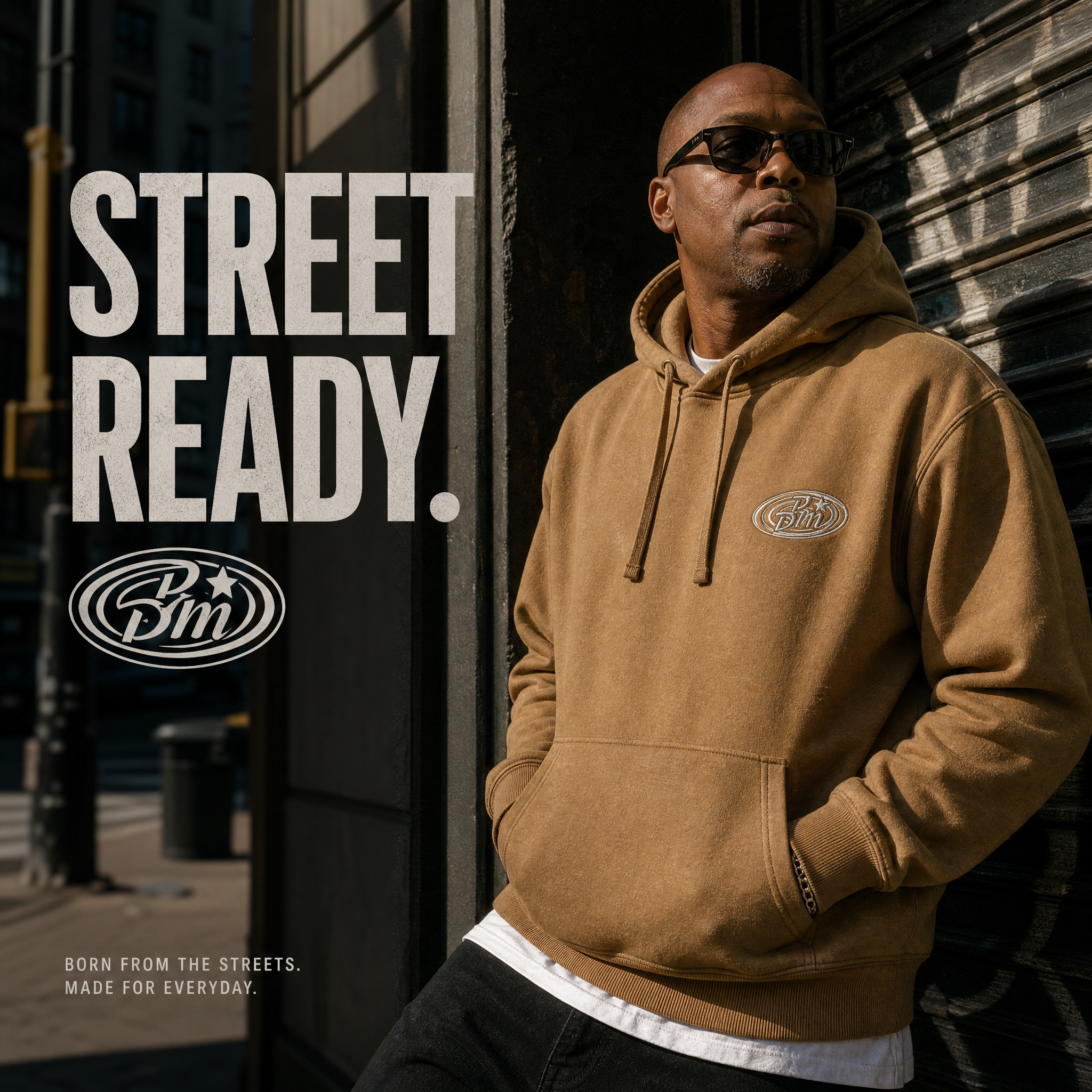 Street Ready — Tan Hoodie