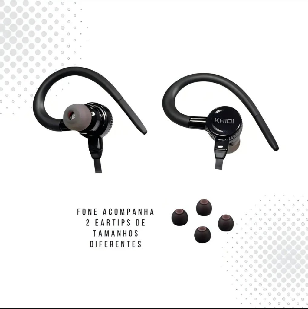 Fone Bluetooth Sport Kaidi KD-904 3
