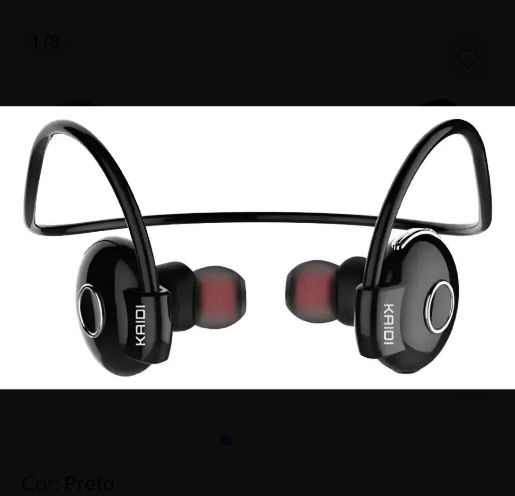 Fone Bluetooth Sport Kaidi KD-903 3