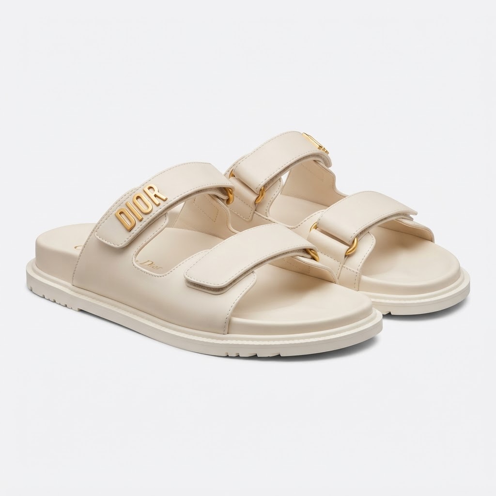 Dior Dioract Sandal (Off-White)