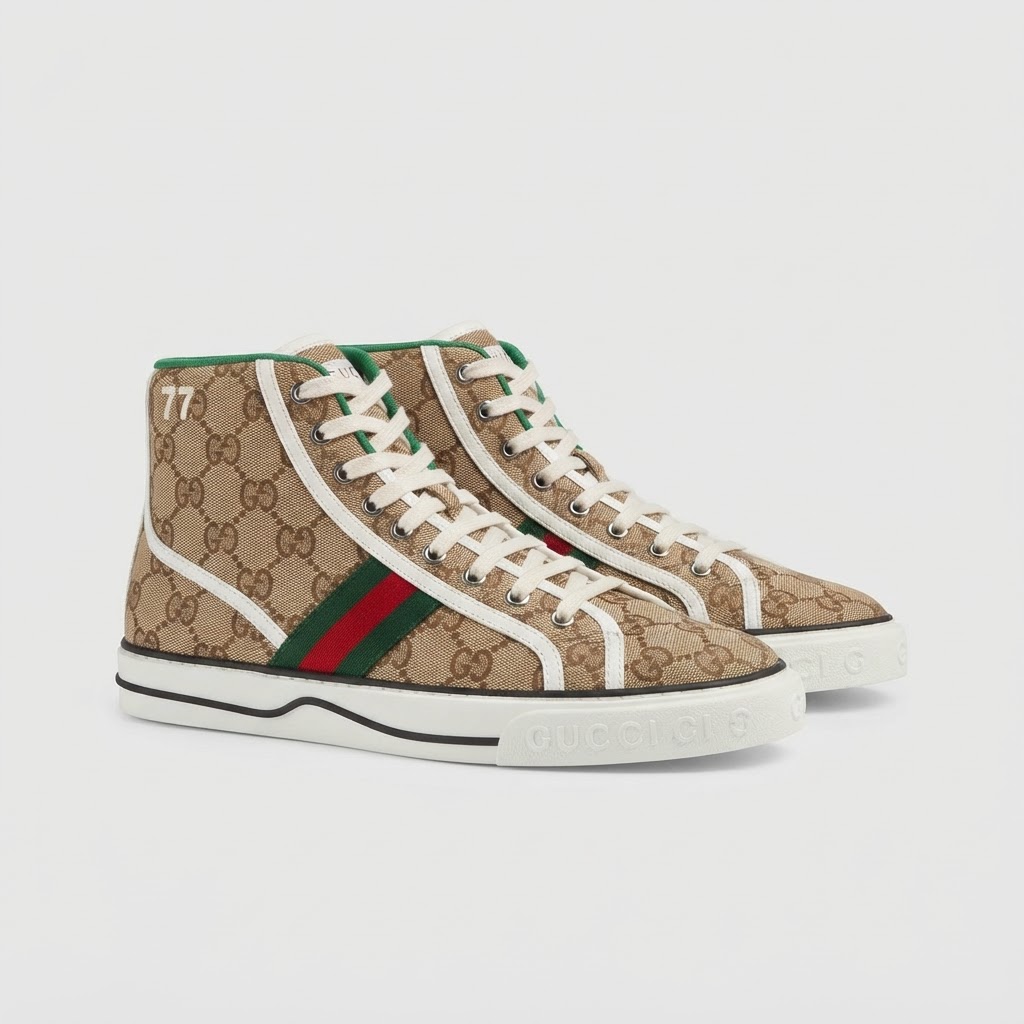 Gucci GG Supreme High Top Sneaker (Web)