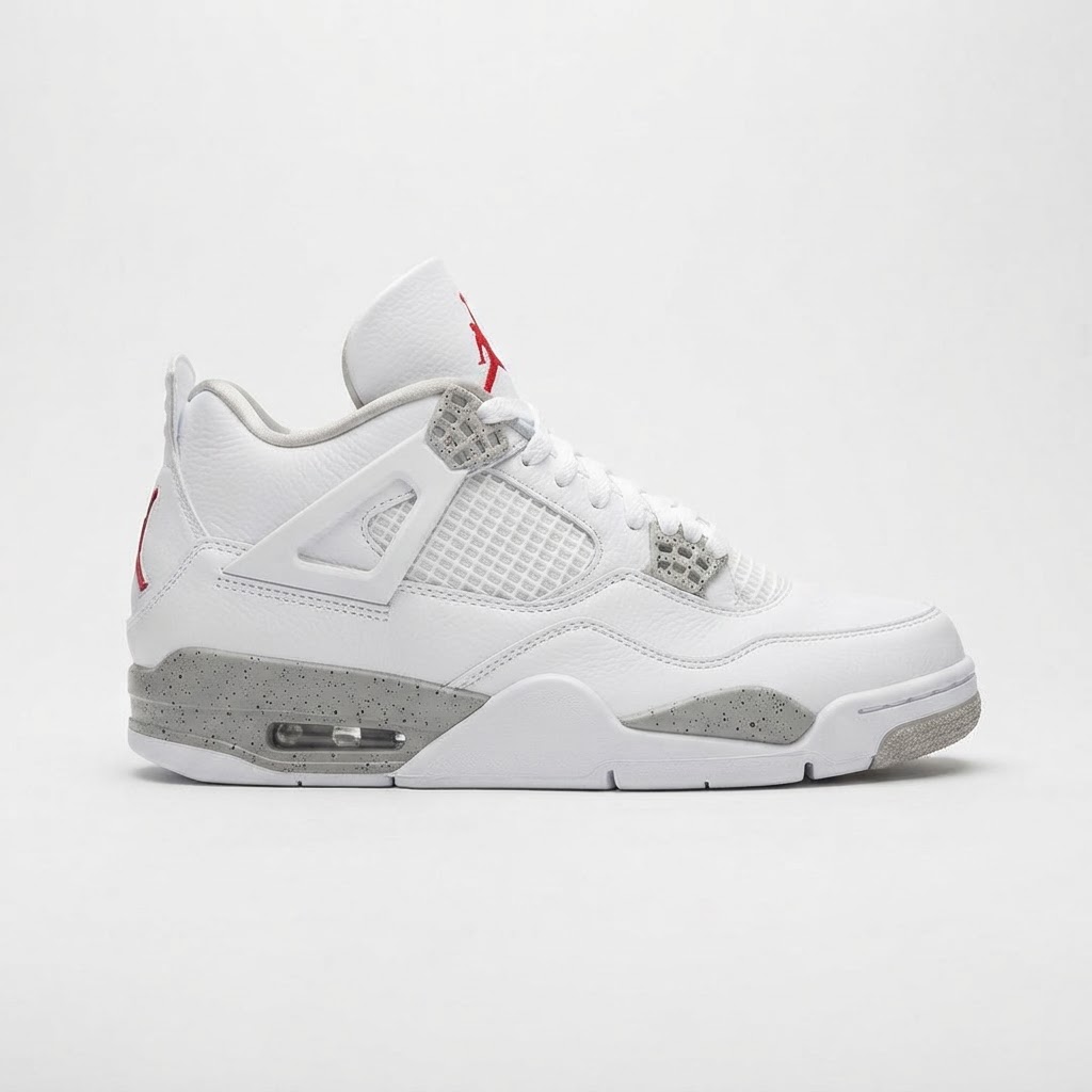 Air Jordan 4 Retro (White/Fire Red)