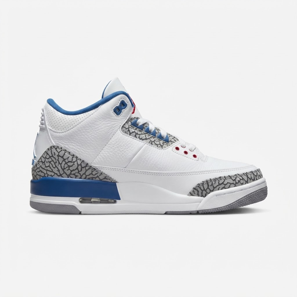 Air Jordan 3 Retro (White/Blue Cement)