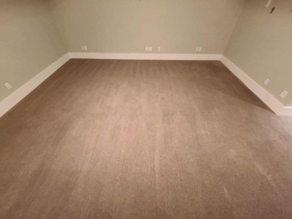 Freshly cleaned carpet in a Calgary home