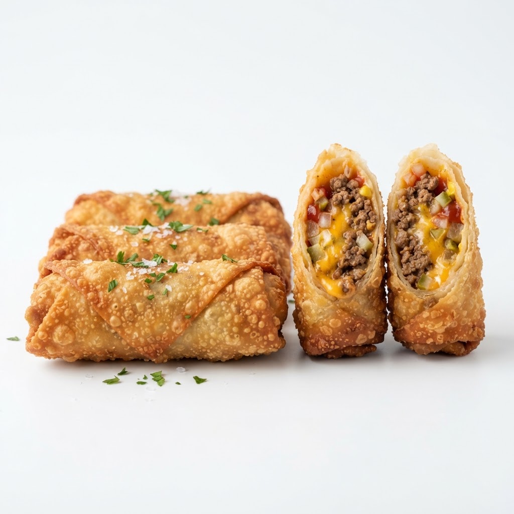 Cheeseburger Egg Roll