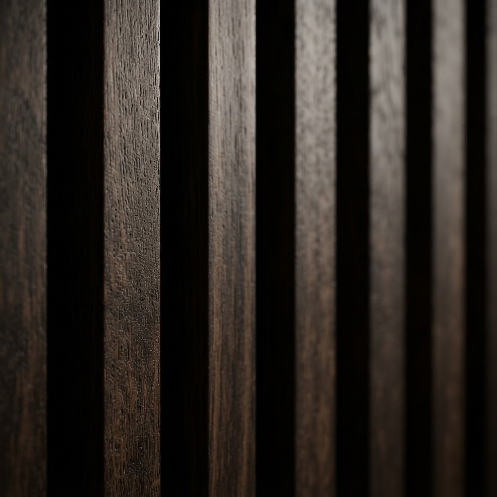 Vertical Slat Oak Paneling