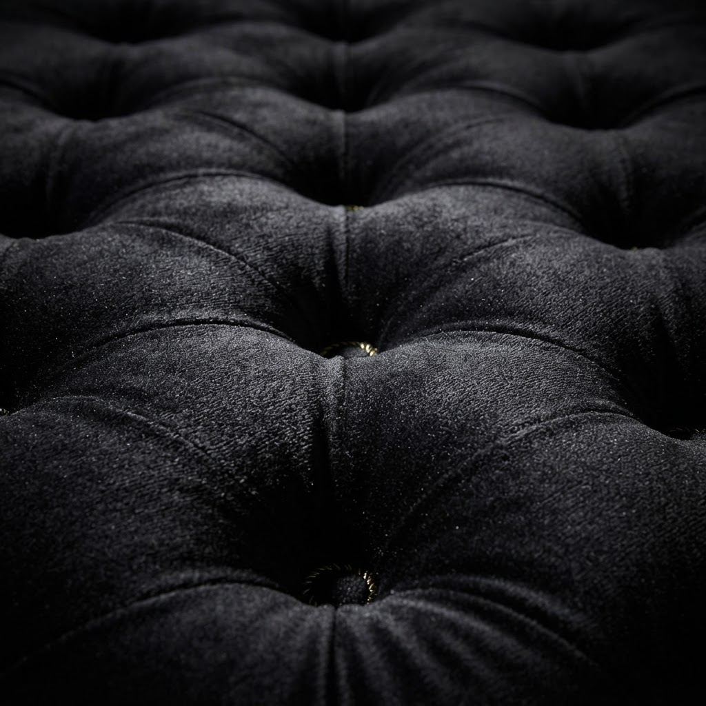 Black Velvet Upholstered Accent Chairs