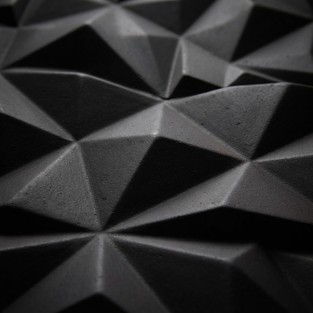 Geometric Embossed Facade Tiles