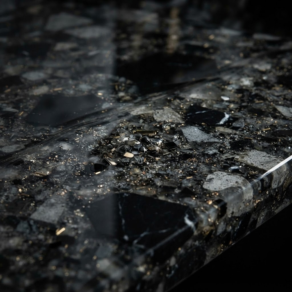 Resin Encapsulated Vanity Countertop