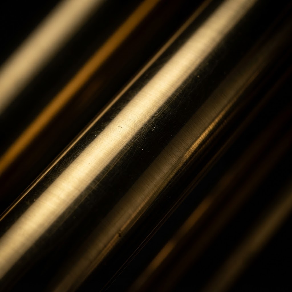 Gold Plated Tubular Pendant