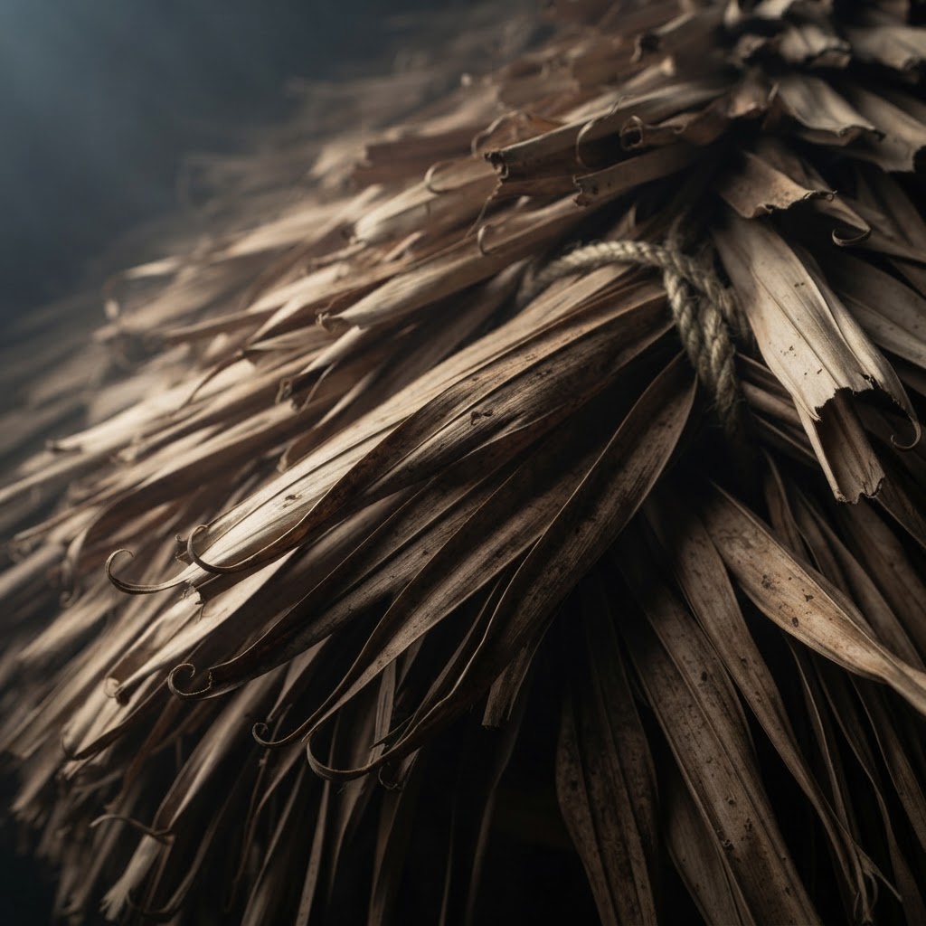 Dried Palm Leaf Thatch