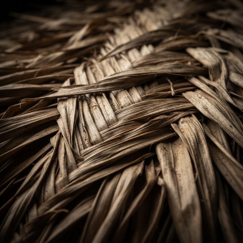 Natural Dried Palm Leaf Thatched Roof
