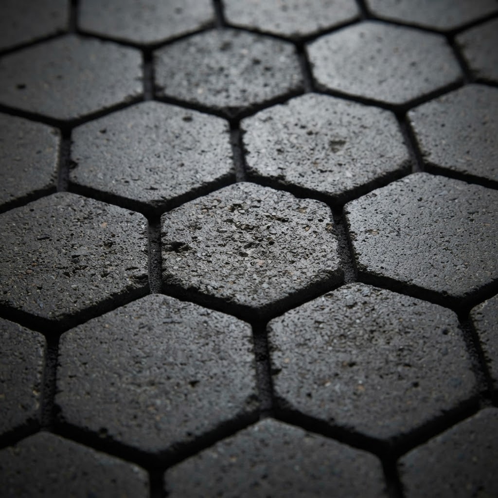 Matte Hexagonal Floor Mosaics