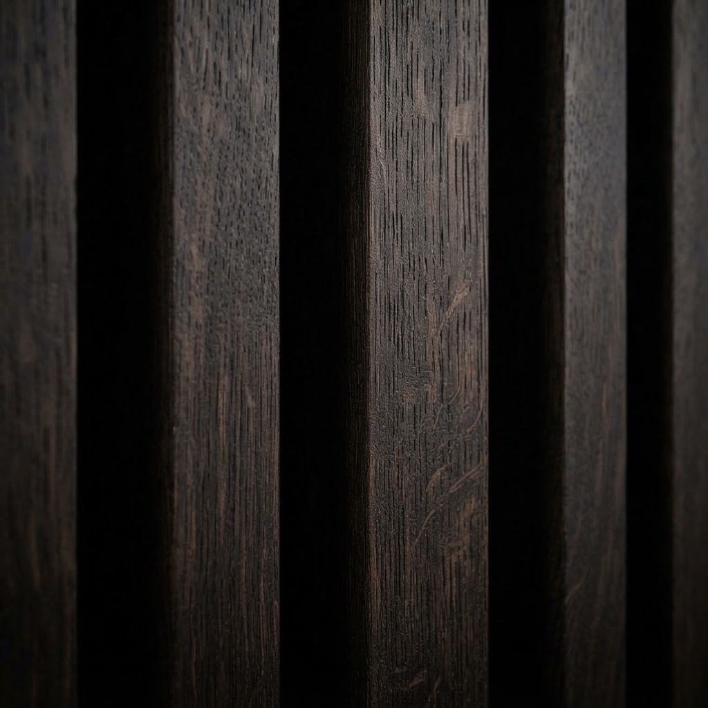 Vertical White Oak Wall Slats