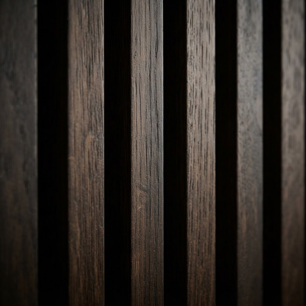 Vertical Ribbed Oak Wall Paneling