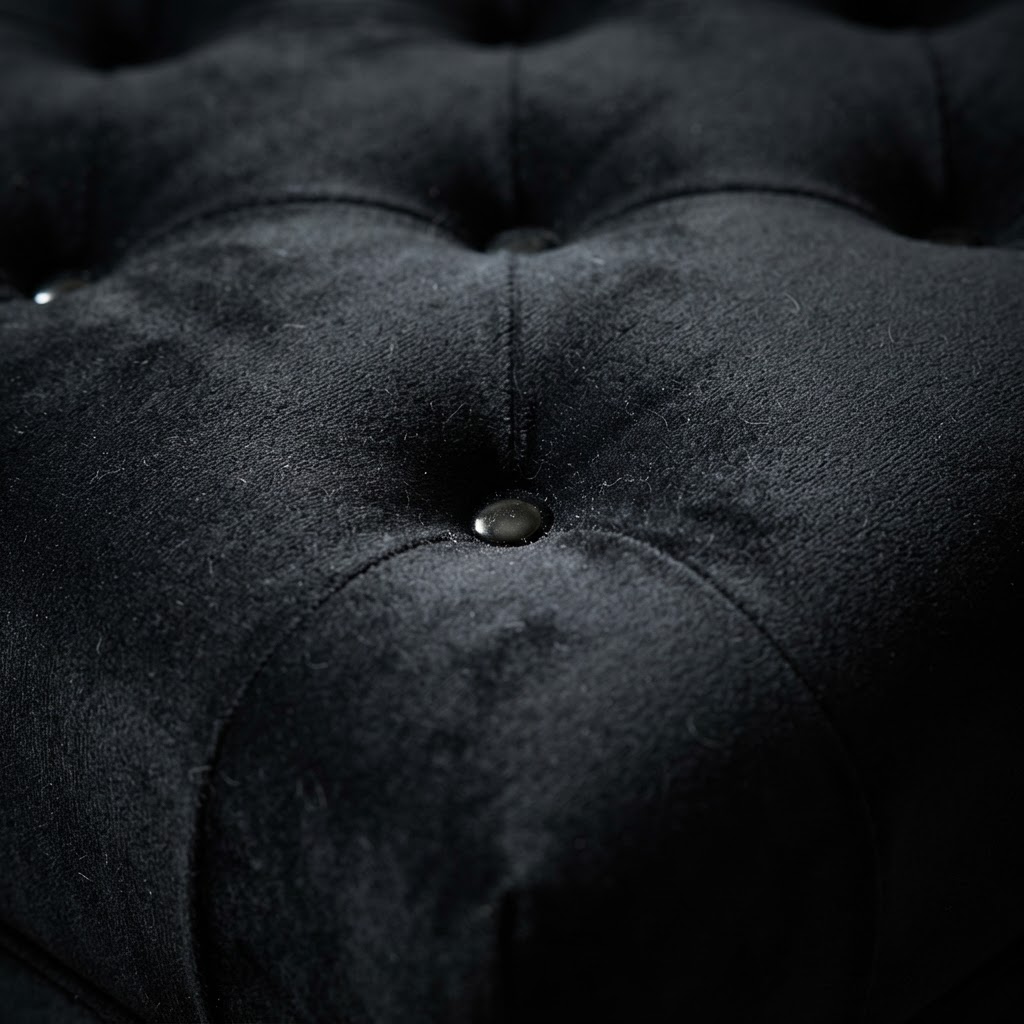 Black Velvet Upholstered Accent Chairs