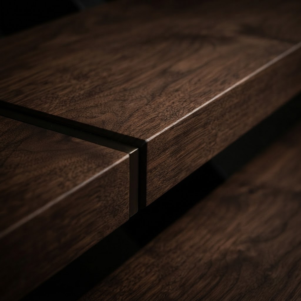 Floating Walnut Timber Staircase