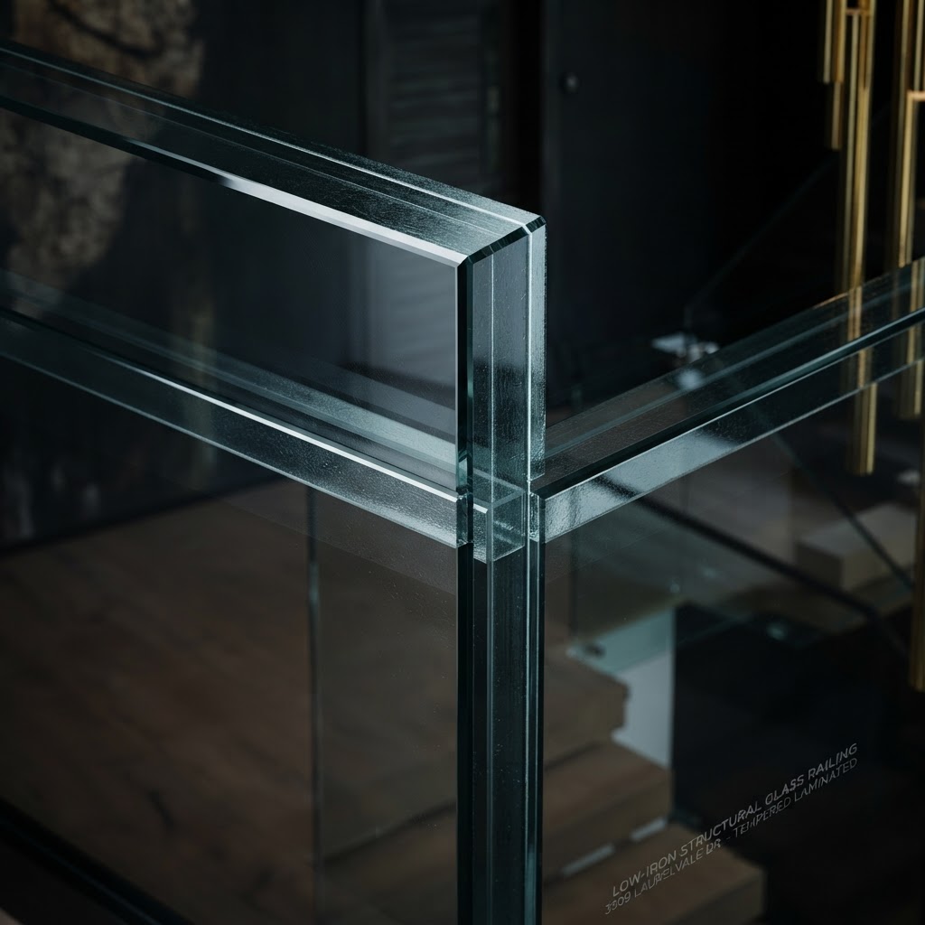Low-Iron Structural Glass Railing