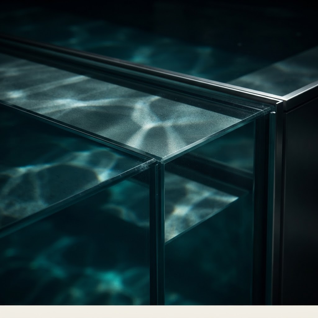 Seamless Tempered Glass Pool Edge