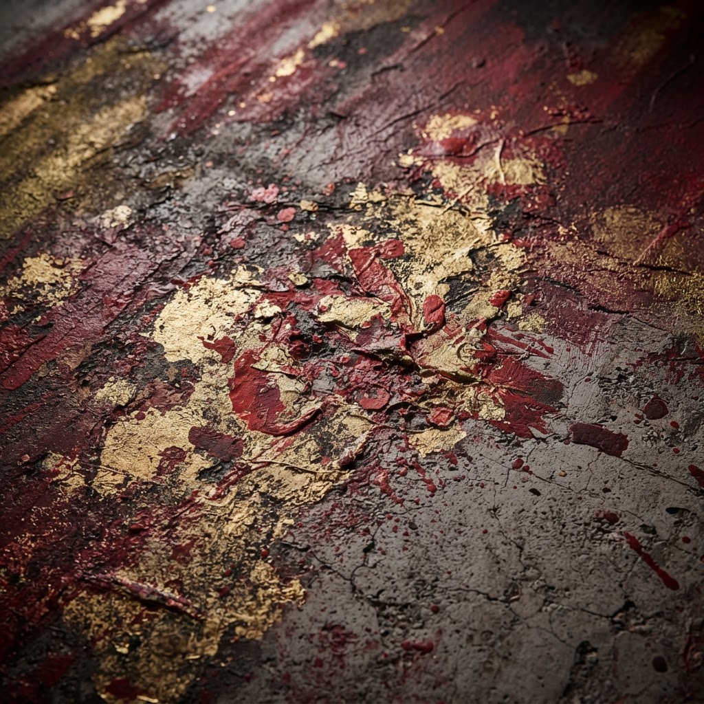 Abstract Mixed Media Feature Mural