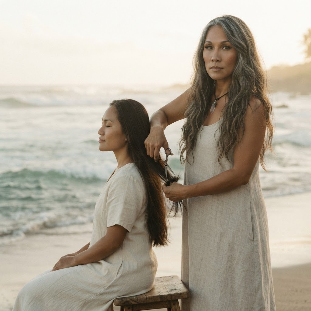 A calm restorative beauty ritual moment