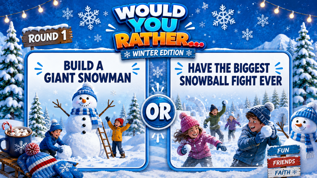 Would You Rather – Winter Edition Stage Game