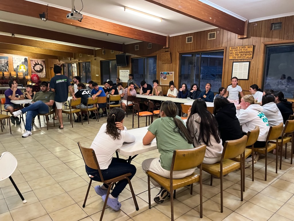 Youth group evening session