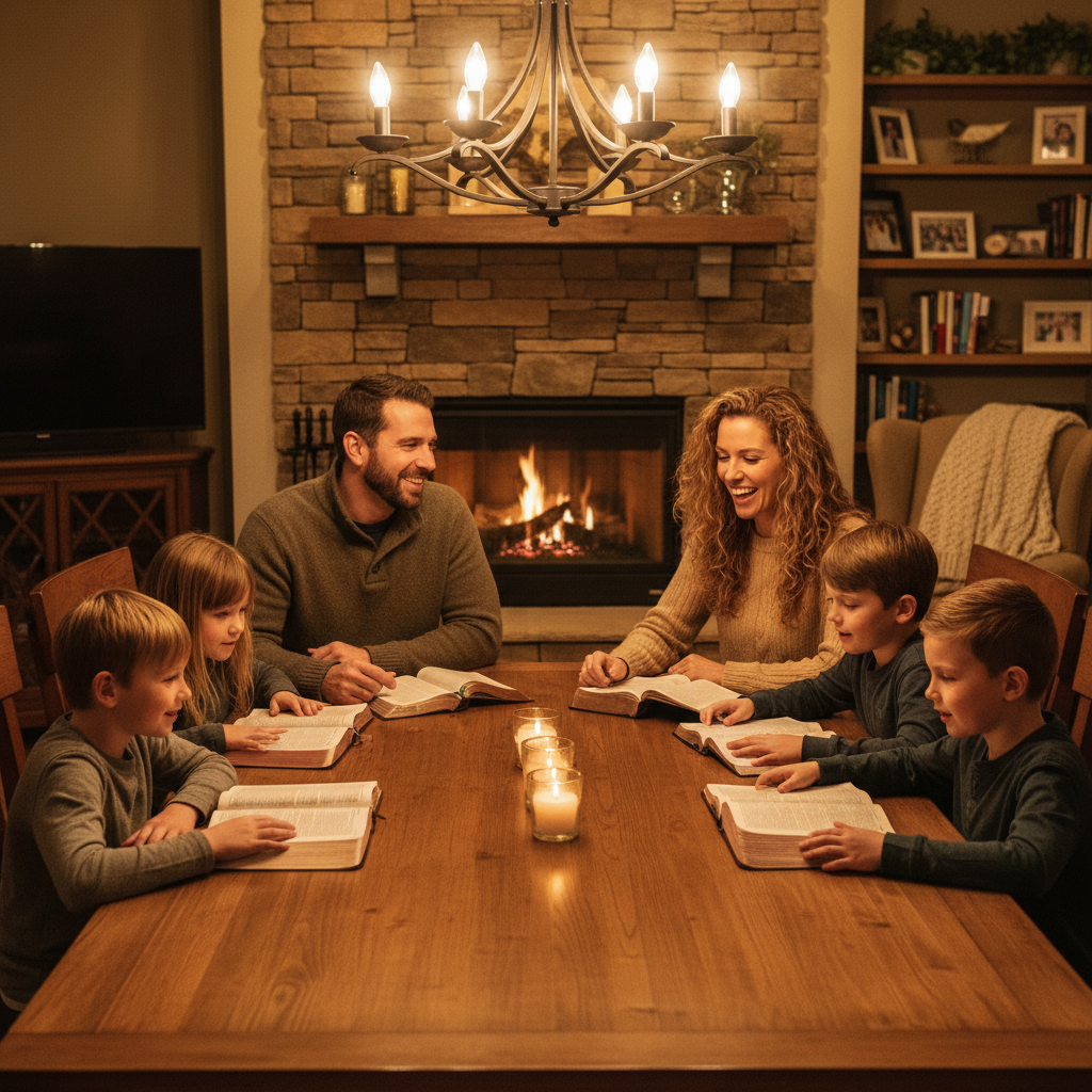 Young family in home group