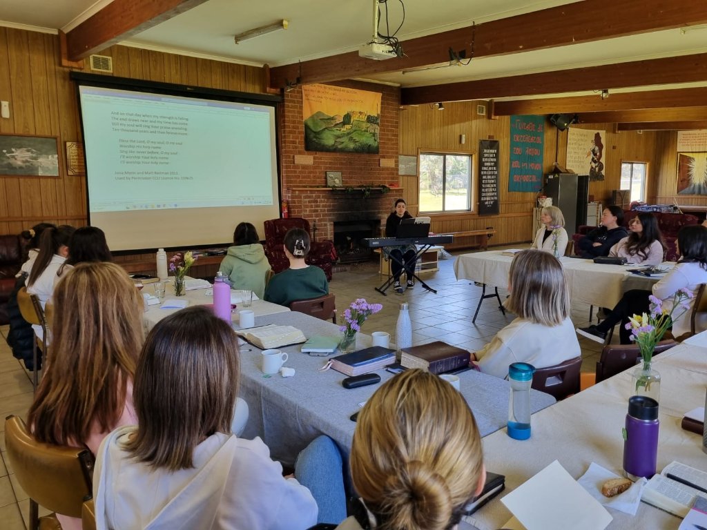 Women's weekend Bible study session