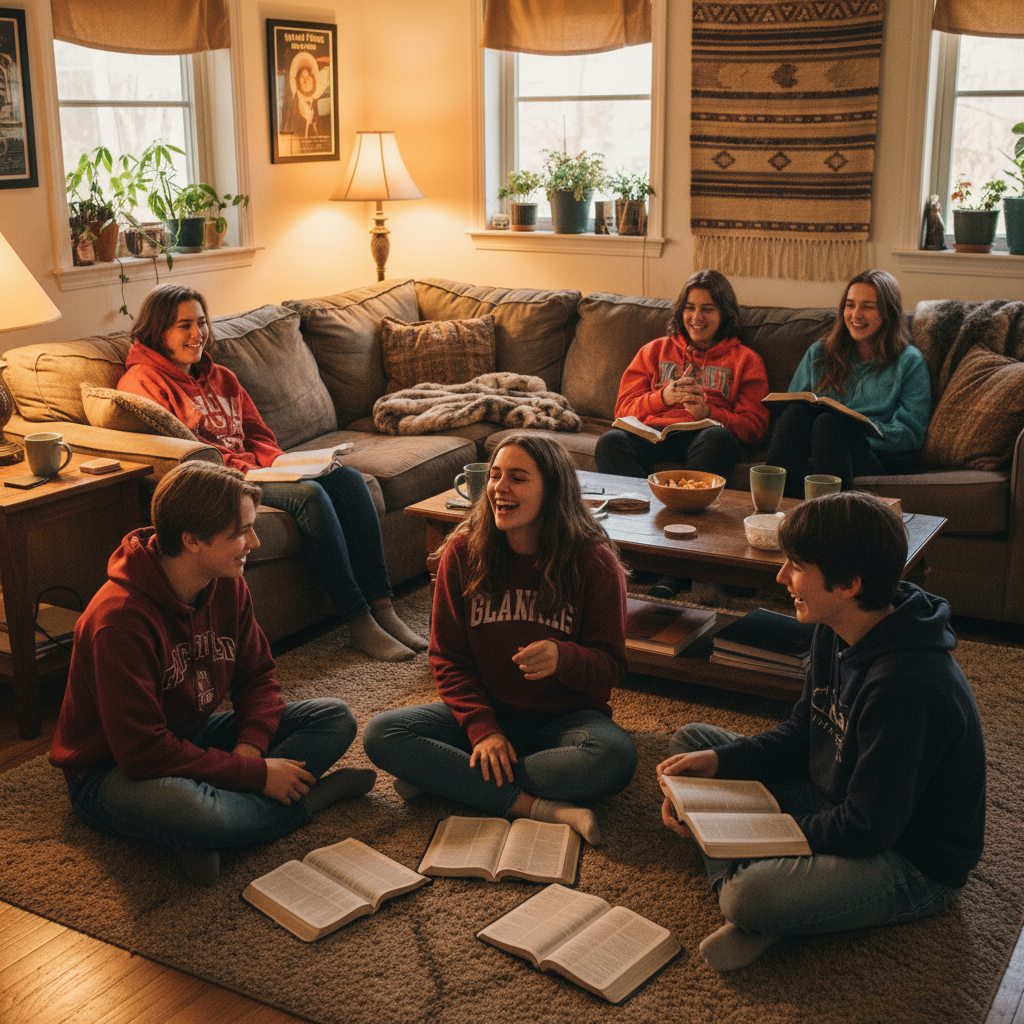 Teenagers in home group