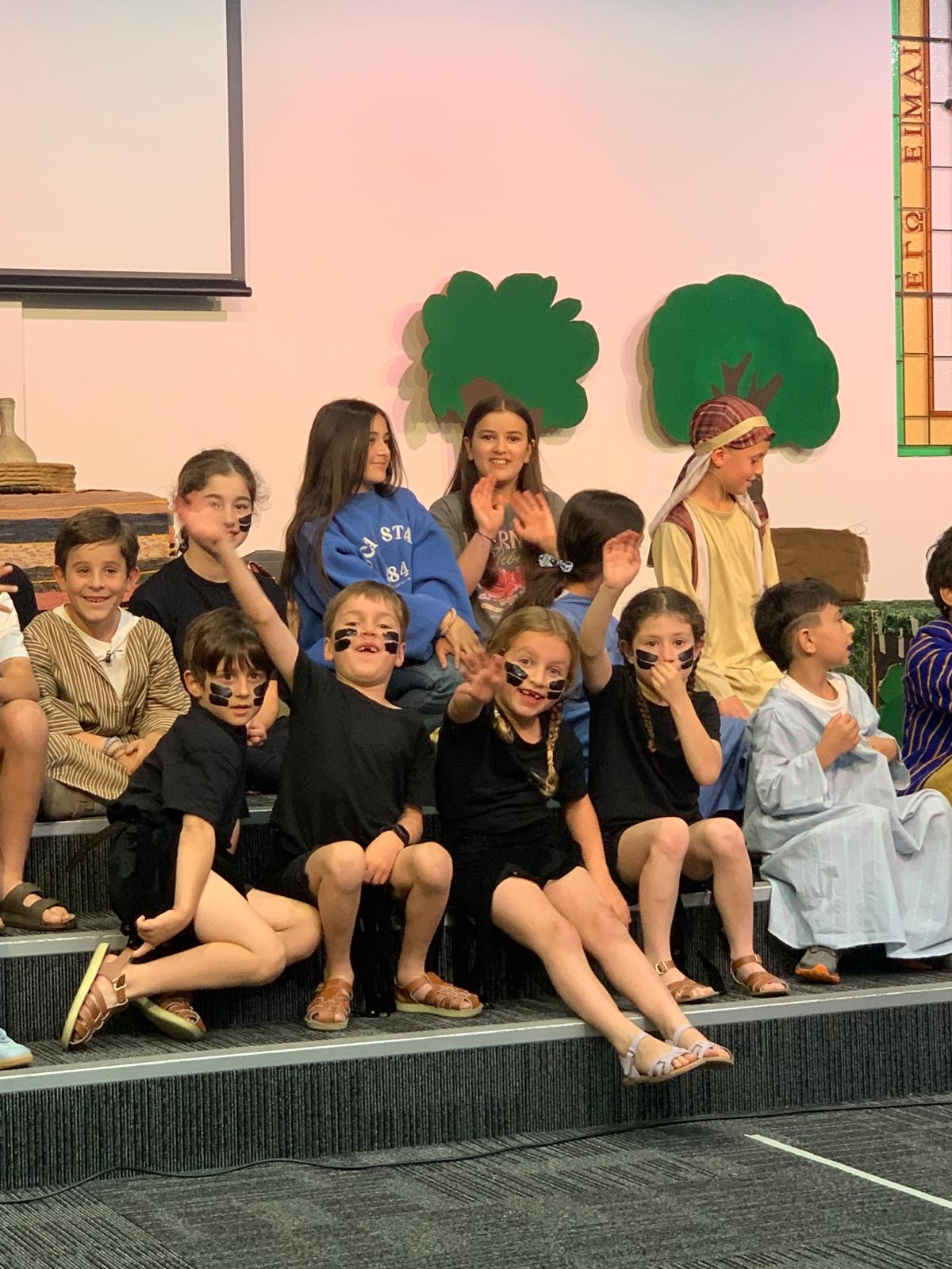 Children in the end-of-year production